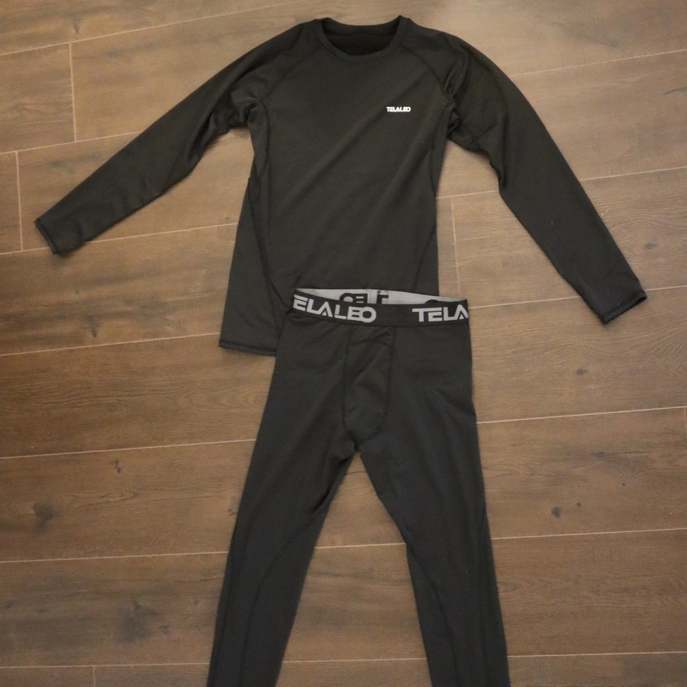 Boys Black Compression Thermal Set